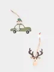 Новогодняя ёлочная игрушка из дерева