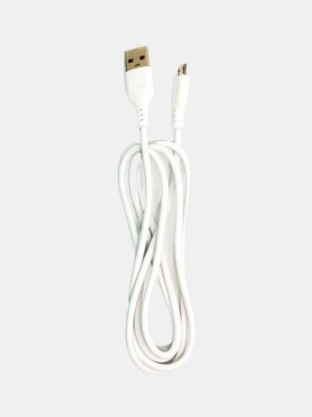 Белый кабель USB на Micro USB 2.4A с быстрой зарядкой,1 метр,белый и черный