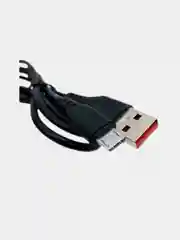 Белый кабель USB на Micro USB 2.4A с быстрой зарядкой,1 метр,белый и черный