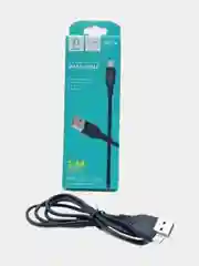 Черный кабель USB на Micro USB 2.4A с быстрой зарядкой,1 метр,белый и черный