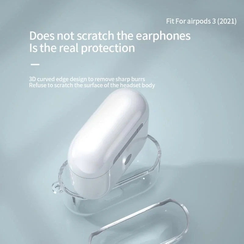 Силиконовый прозрачный чехол для Apple Airpods 3 поколения