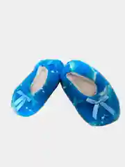 Голубой носки-тапочки детские/меховые/ теплые
