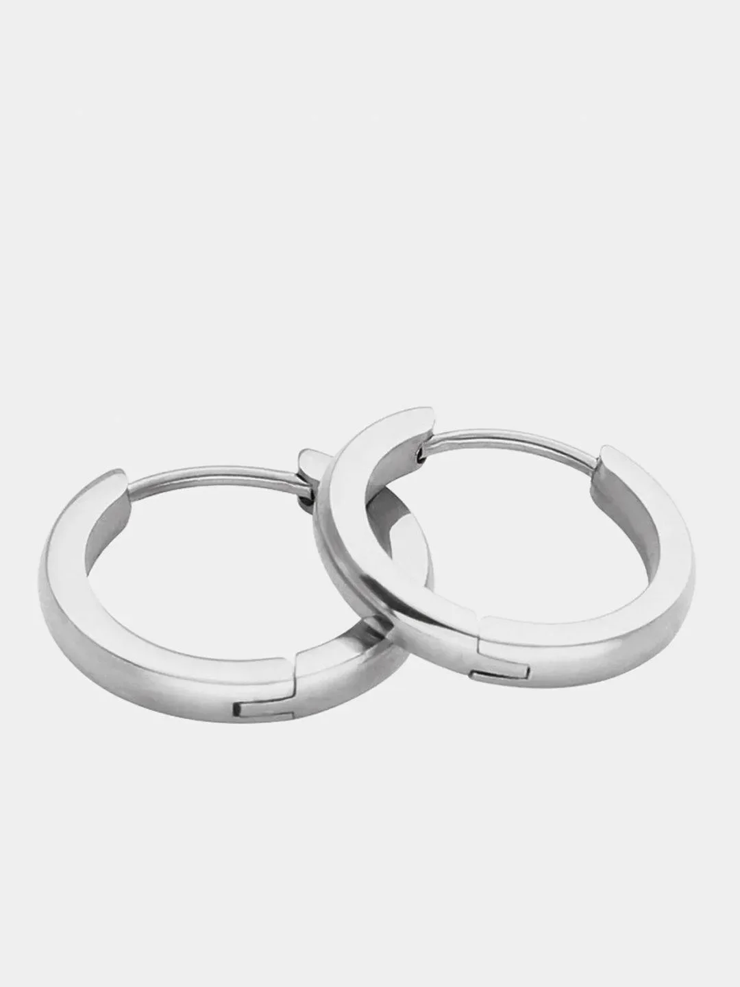 Серебряный серьги-кольца (конго) из стерлингового серебра