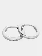 Серебряный серьги-кольца (конго) из стерлингового серебра