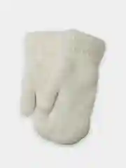 Белый женские вязаные варежки
