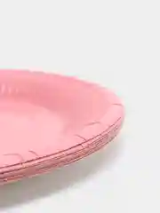 Розовый тарелки одноразовые, для праздника, 10 шт/уп