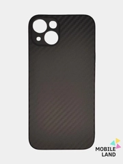 Чехол для iPhone 13 / 13PRO / 13PROMAX с защитой камеры, карбон , черный