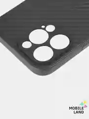 Чехол для iPhone 13 / 13PRO / 13PROMAX с защитой камеры, карбон , черный