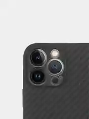 Чехол для iPhone 13 / 13PRO / 13PROMAX с защитой камеры, карбон , черный