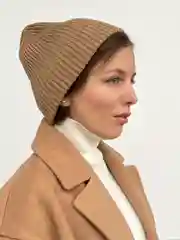 Шапка женская вязаная весенняя, шерсть