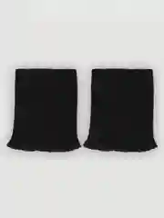 Манжета трикотажная пара 8*10 см черный/ белый
