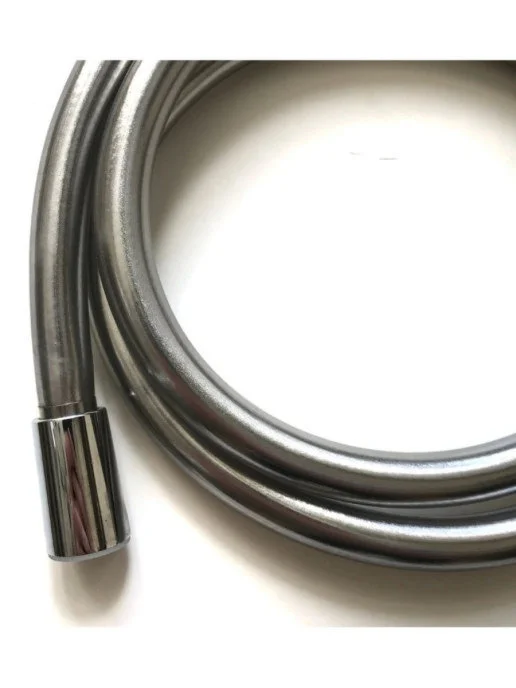 HANSEN шланг для душа 1,5м Silverflex в виниловой оплетке, защита от перекручивания, хром