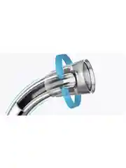 HANSEN шланг для душа 1,5м Silverflex в виниловой оплетке, защита от перекручивания, хром