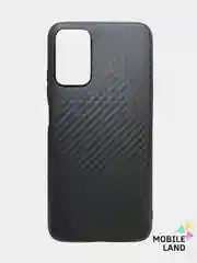 Чехол для Xiaomi Poco M3 / Redmi 9T текстура карбон , черный
