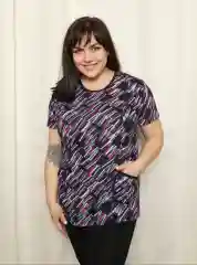Фуксия milena21 Туника женская "Кристина",футболка с карманами,большие размеры