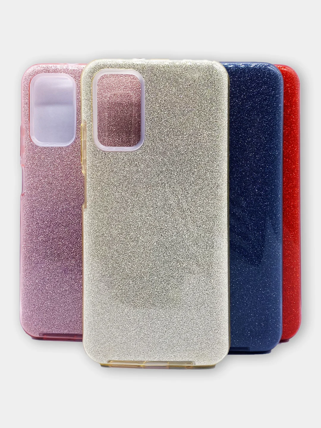Золотой чехол силиконовый с блестками для Xiaomi Redmi 9T Противоударный чехол