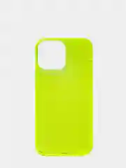Лимонный чехол для iPhone 13 / 13 Pro / 13 Pro Max силиконовый, неоновый, плотный, прозрачный