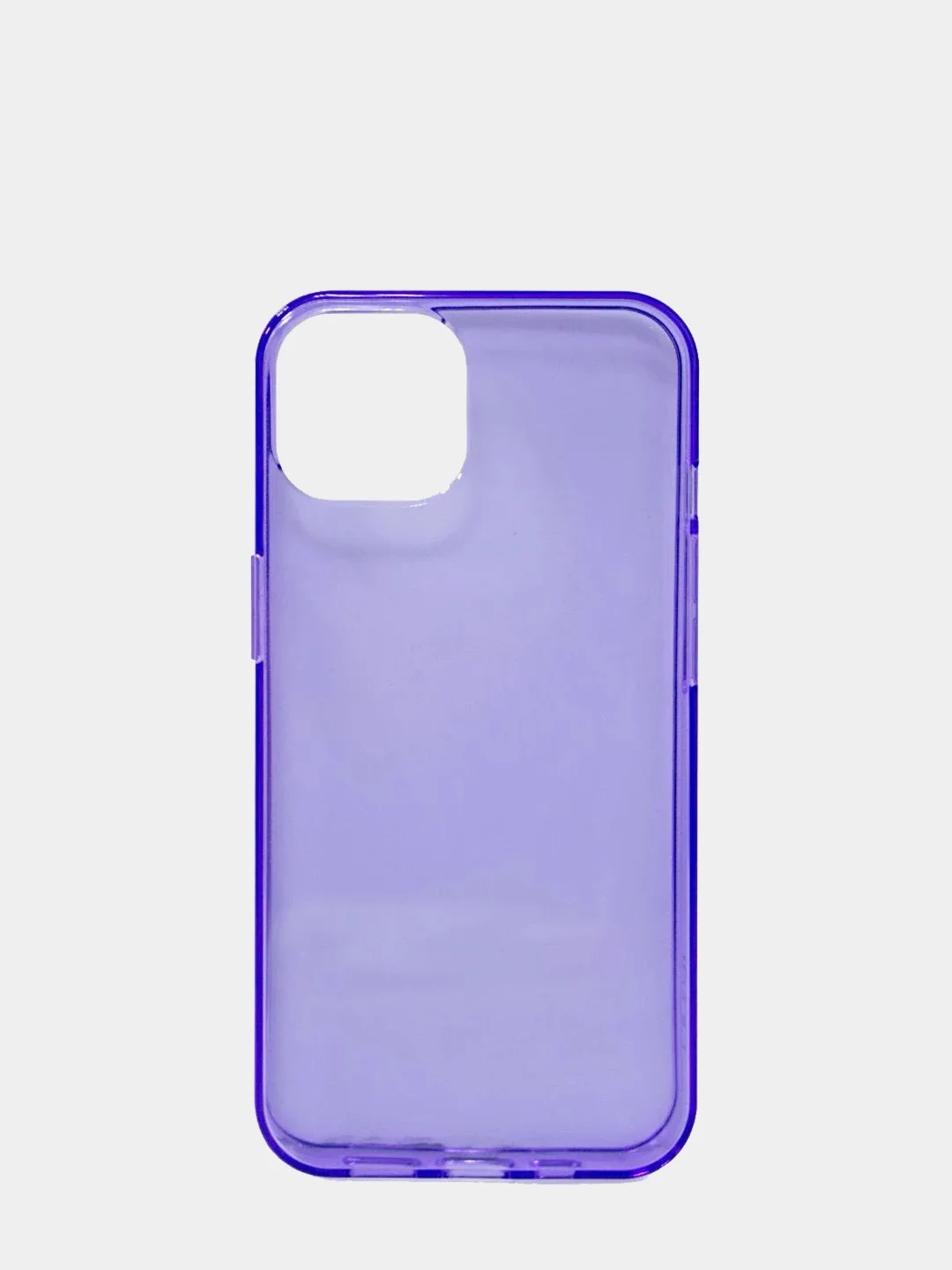 Лавандовый чехол для iPhone 13 / 13 Pro / 13 Pro Max силиконовый, неоновый, плотный, прозрачный