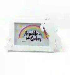 Белый фоторамка "Единорог"