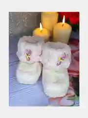Розовый вязанные пинетки, ручная работа