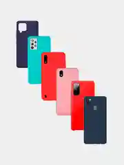 Чехол для Samsung A42, 72, A01, A01 Core, A11 матовый силиконовый, цветные
