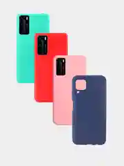 Синий чехол для Huawei P40, P40 Pro матовый силиконовый