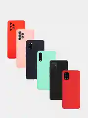 Чехол для Samsung A41, A32, A72 матовый силиконовый много цветов