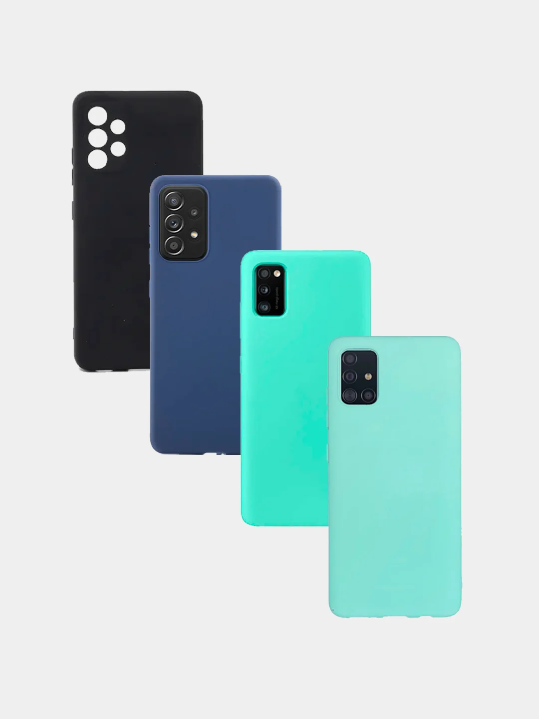 Чехол для Samsung A41, A32, A72 матовый силиконовый много цветов
