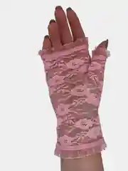 Перчатки - митенки, гипюровые