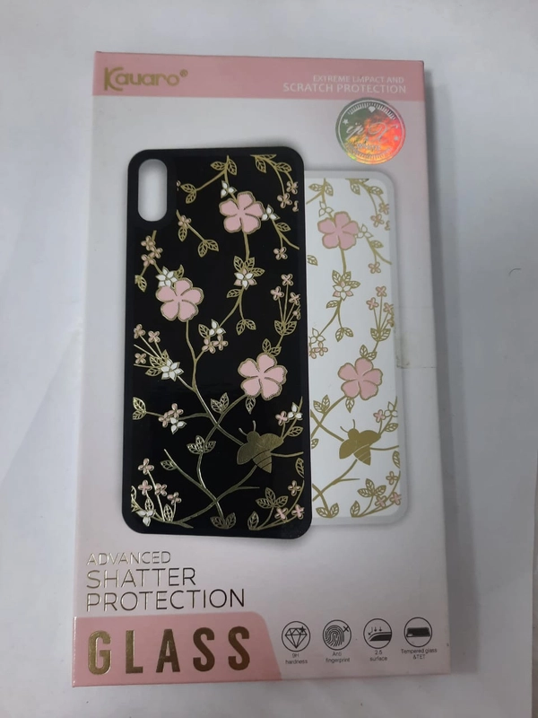 Защитное стекло для iPhone X "Kavaro Back", белый