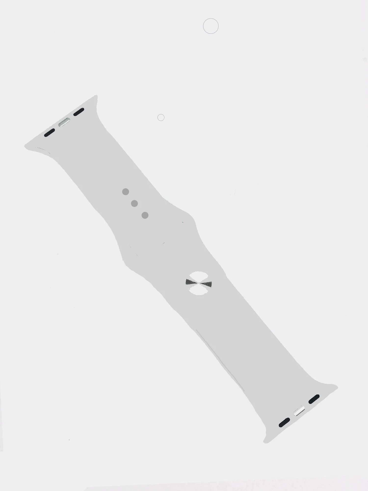 Серый металлик спортивный ремешок для Apple Watch Classic 38 / 40 / 41 /  42 / 44 / 45 / 47 mm