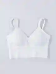 Белый топ женский, спортивный, без косточек