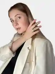 Комплект из 2 колец под золото