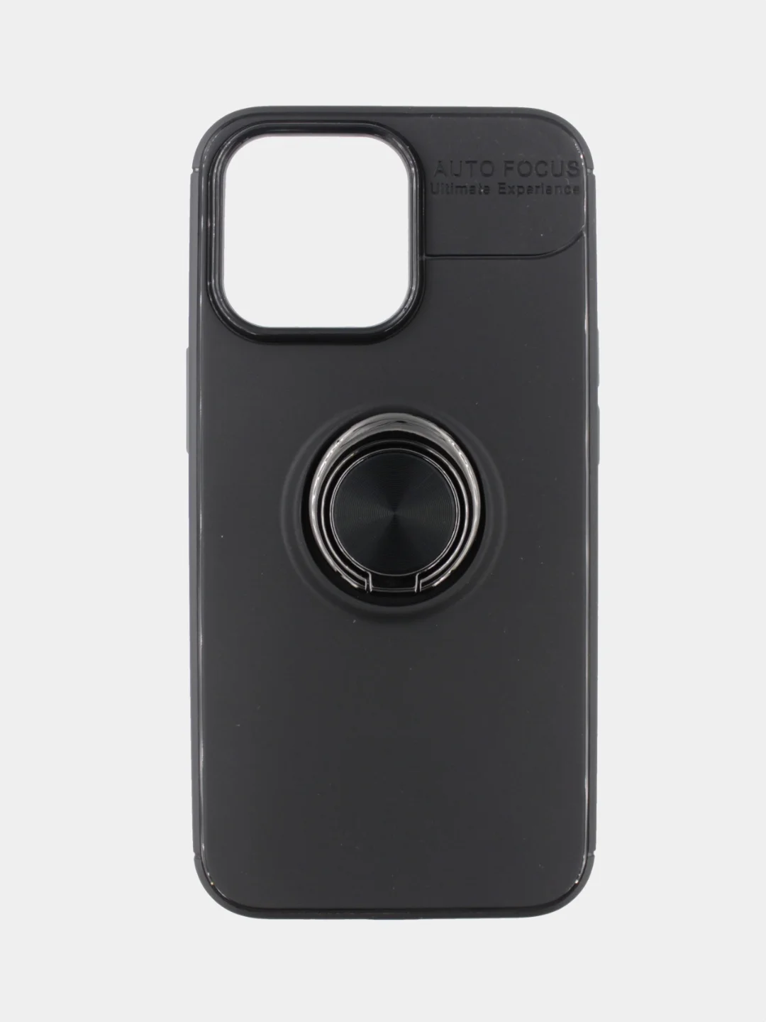Черный чехол для iPhone 13 Pro Max с кольцом