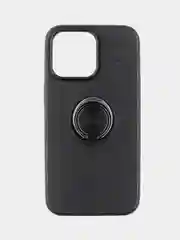 Черный чехол для iPhone 13 Pro Max с кольцом