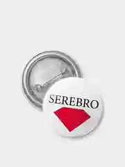 Значок "Серебро", 37 мм