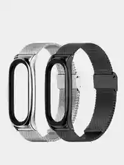 Металлический ремешок для Xiaomi Mi band 3, 4, 5, 6