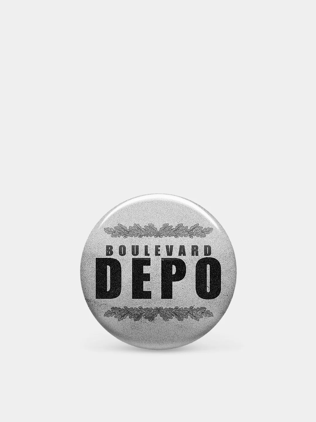 Серый значок "Бульвар Депо", 37 мм