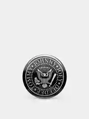 Черный значок "Ramones", 37 мм