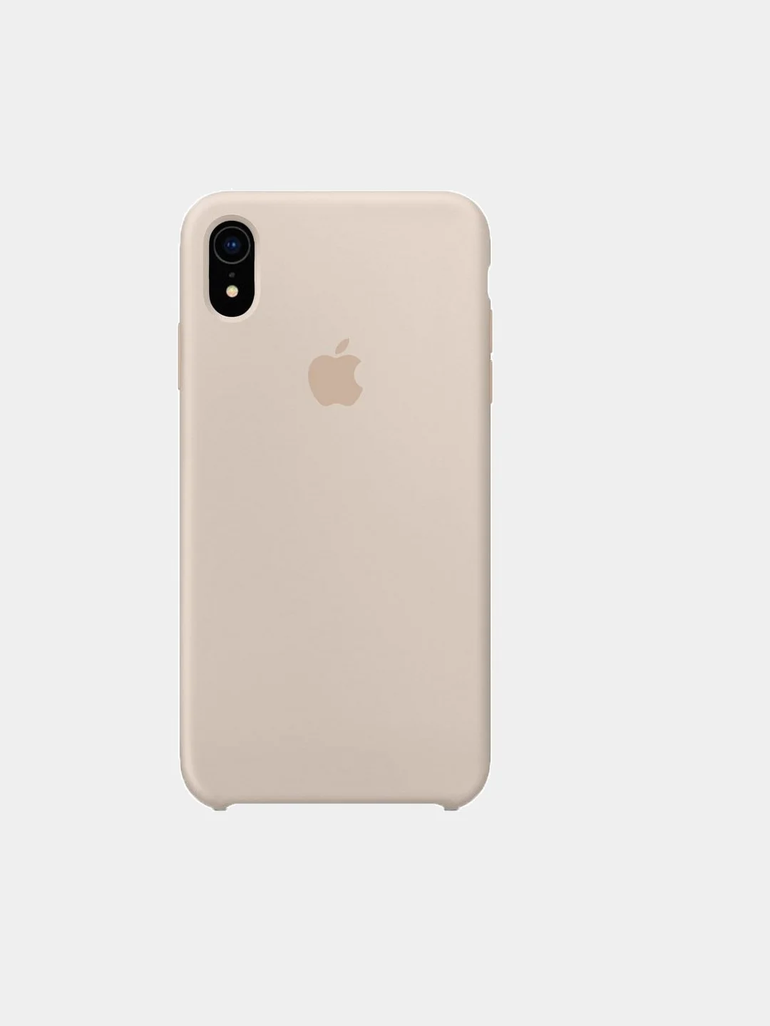 Серебряный чехол для iPhone XR Silicone Case