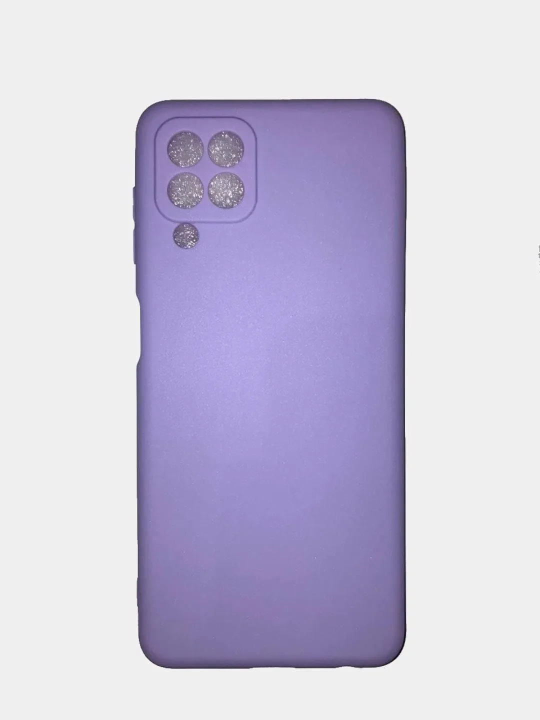 Сиреневый чехол цветной матовый на Samsung Galaxy A12 / Samsung Galaxy M12