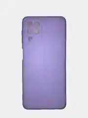 Сиреневый чехол цветной матовый на Samsung Galaxy A12 / Samsung Galaxy M12