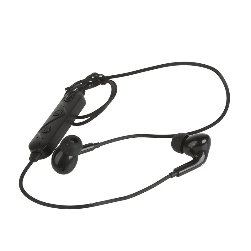 Черный беспроводные вакуумные наушники Jnuobi YD-07,  Wireless connection, силикон и пластик