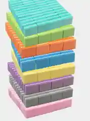 Бирюзовый 50 шт. Мини баф для ногтей 100/180