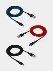 Кабель USB - Type-C WALKER C575, в текстильной оплетке