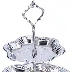 Серебряный конфетница MB, металлическая, 3х-ярусная