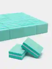 Бирюзовый 50 шт. Мини баф для ногтей 100/180