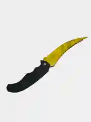 Желтый нож "Гамма волны", по мотивам игры Cs Go
