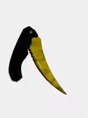 Желтый нож "Гамма волны", по мотивам игры Cs Go