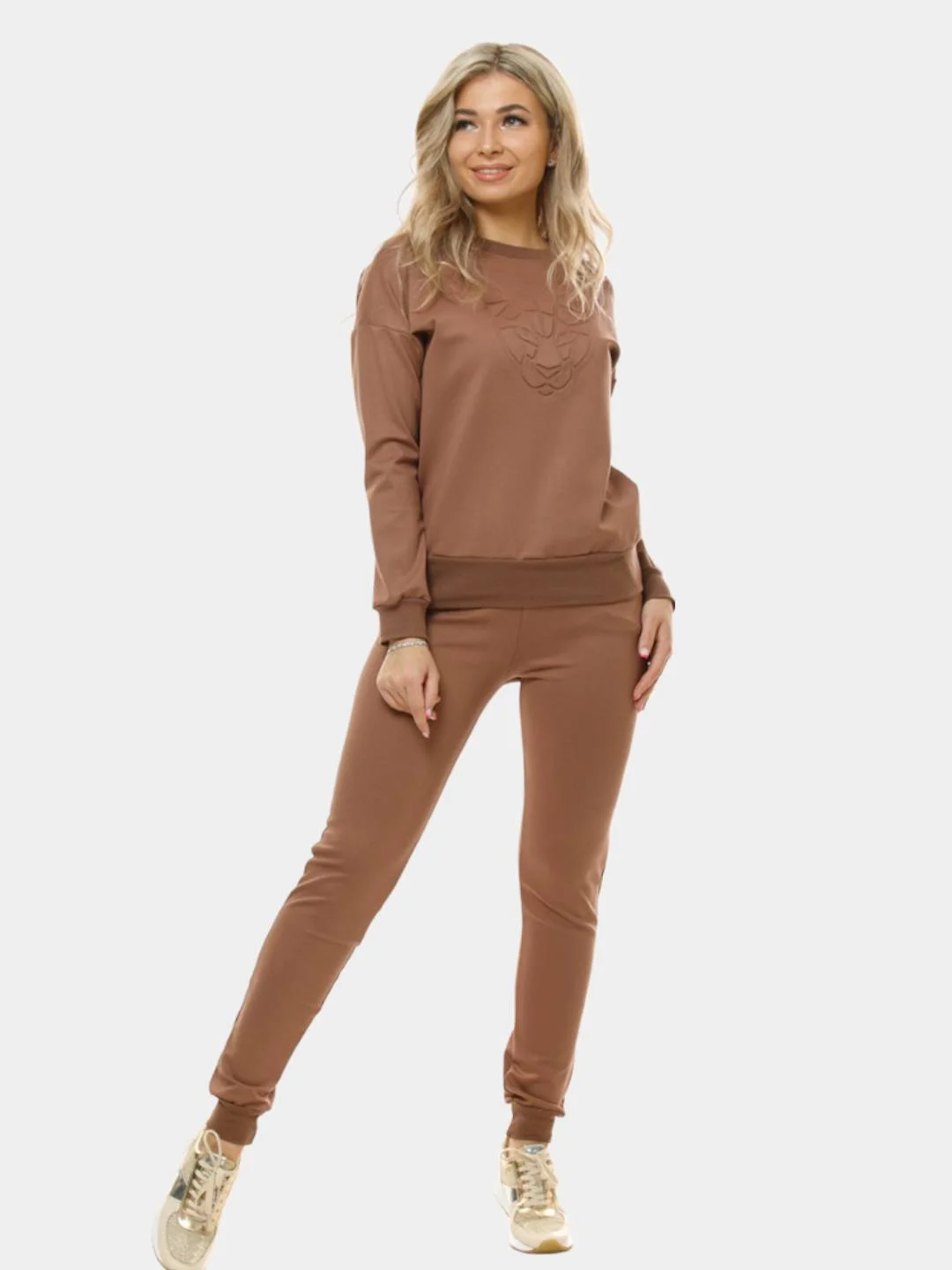 Коричневый костюм женский Альфа lovetex.store